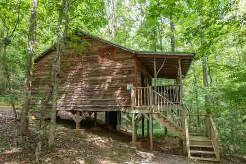 Cozy Cabin: River View With Hot Tub Dahlonega Exteriör bild